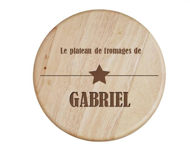 Set à fromage personnalisé pour un Gabriel