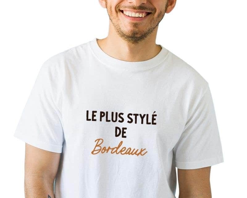 T-shirt homme personnalisé Bordeaux