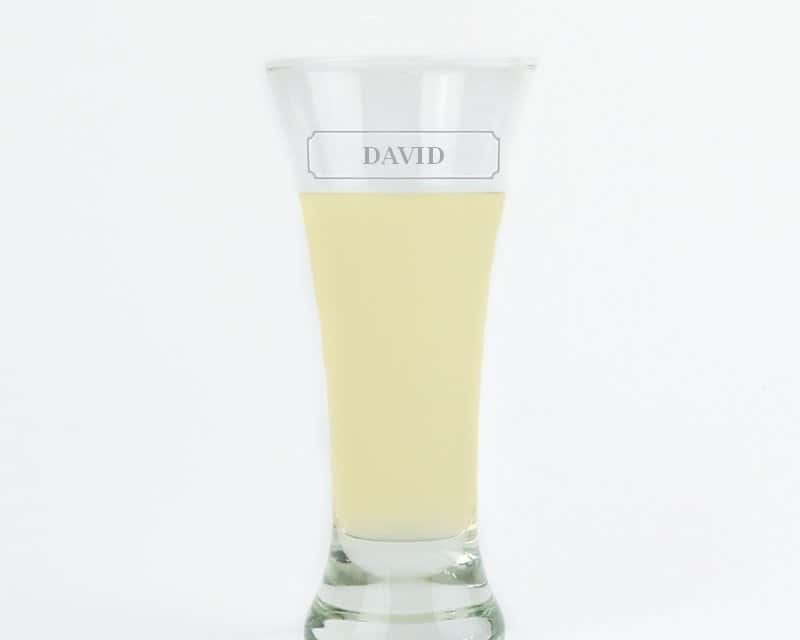 Verre à ricard long personnalisé pour un David