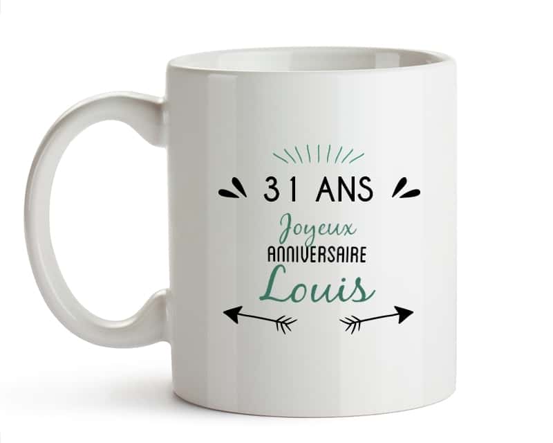 Mug personnalisable homme 31 ans