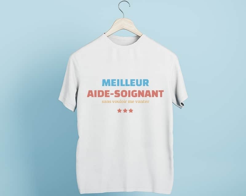 Tee shirt personnalisé homme - Meilleur Aide-soignant