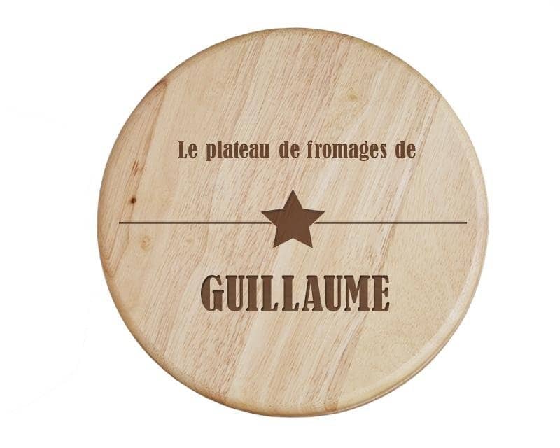 Set à fromage personnalisé pour un Guillaume