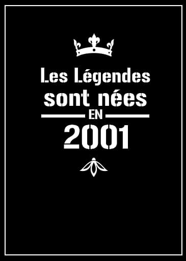 Affiche légendes année 2001