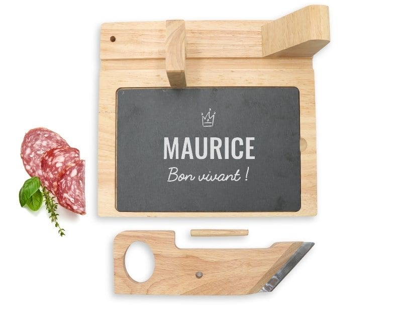 Guillotine à saucisson personnalisée pour un Maurice