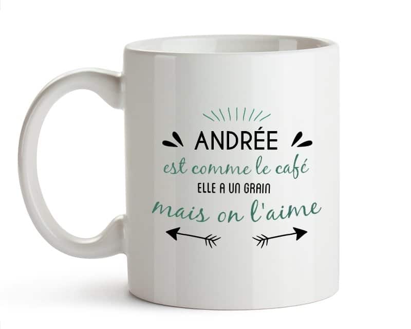 Mug personnalisé pour une Andrée