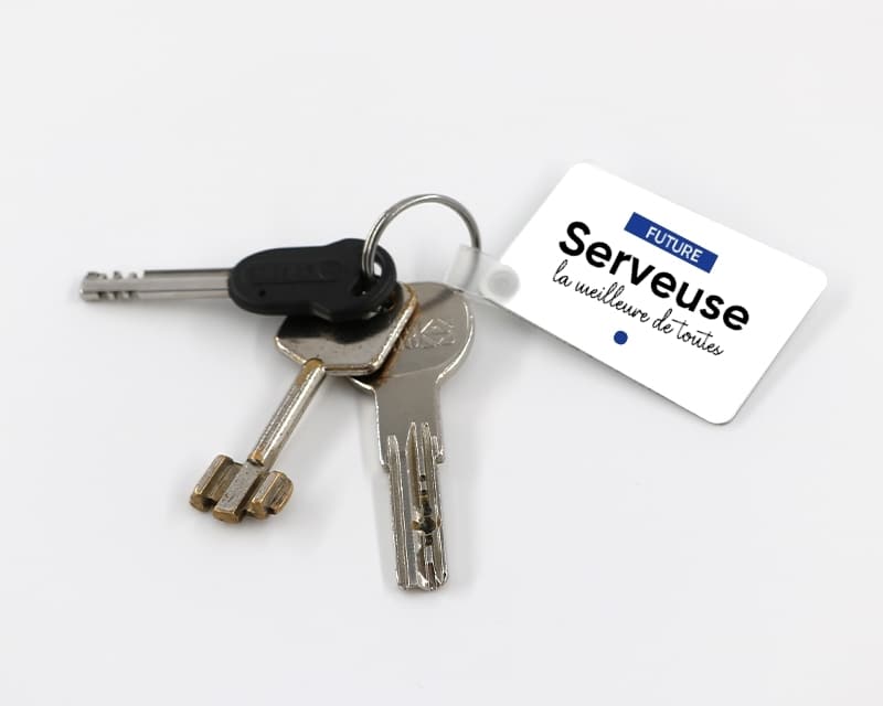 Porte-clef personnalisable - Future serveuse