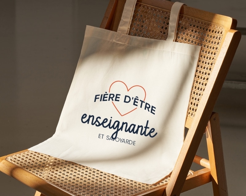 Tote bag personnalisable - Fière d'être enseignante