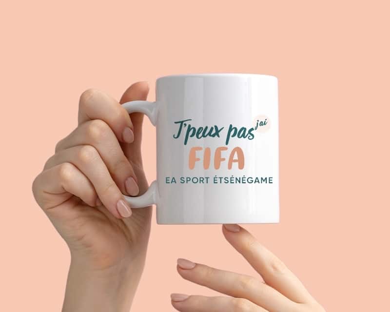 Mug personnalisé - J'peux pas j'ai fifa