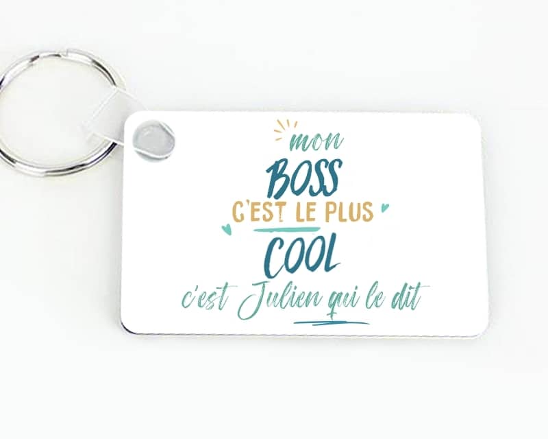 Porte-clés personnalisé : Boss le plus...