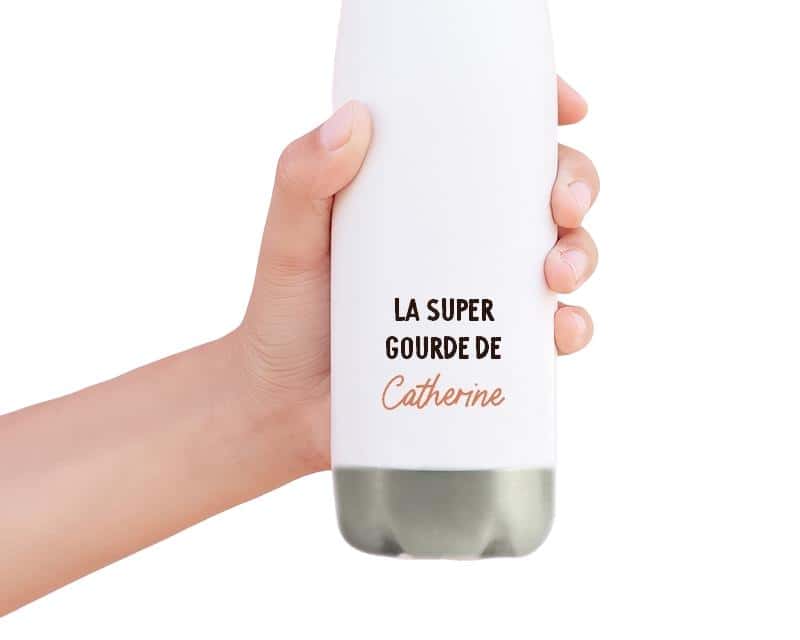 Gourde isotherme personnalisée pour une Catherine