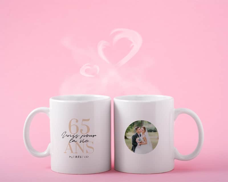 Mug personnalisé anniversaire de mariage - Noces de Palissandre