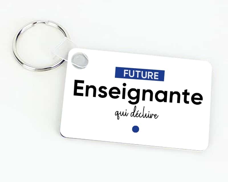 Porte-clef personnalisable - Future enseignante