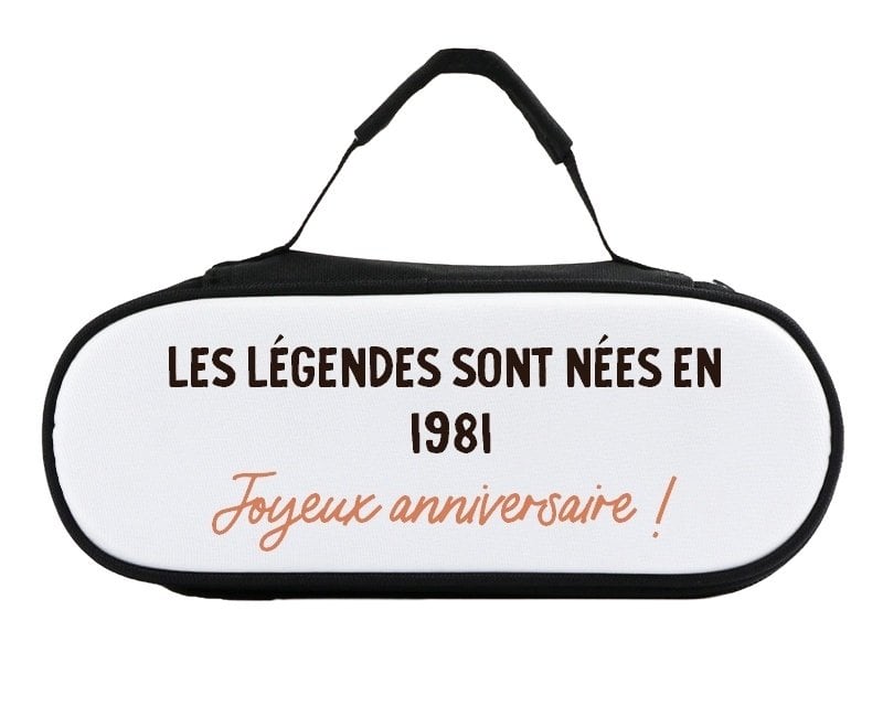 Sacoche de pétanque message générique année 1981