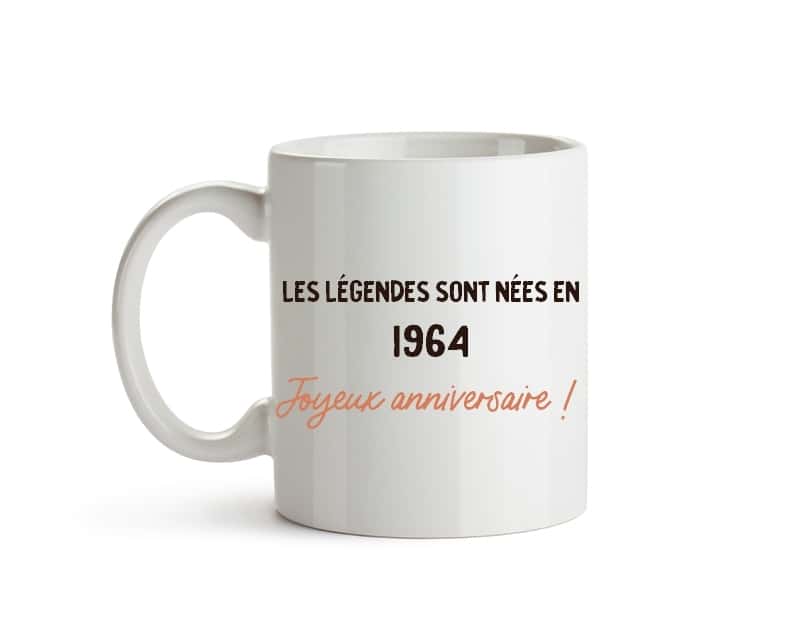 Mug message générique année 1964