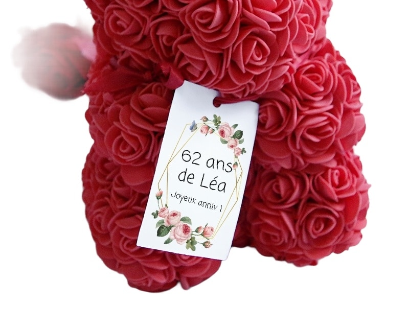 Ours en rose éternelle femme 62 ans