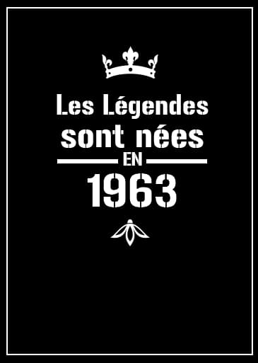 Affiche légendes année 1963