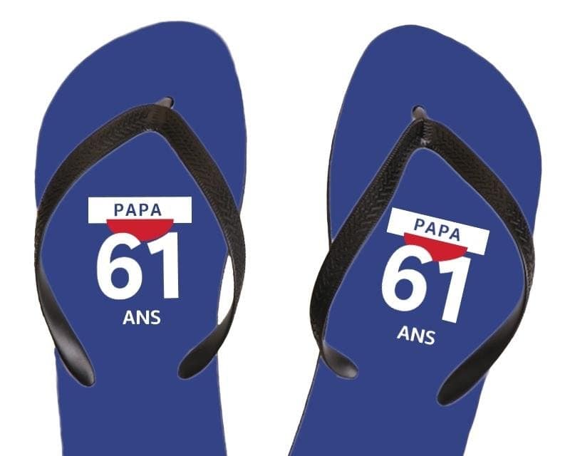 Tongs pastis  papa 61 ans