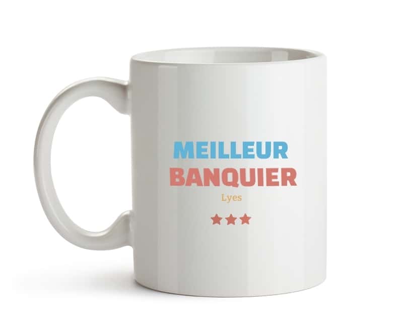 Mug personnalisé - Meilleur Banquier