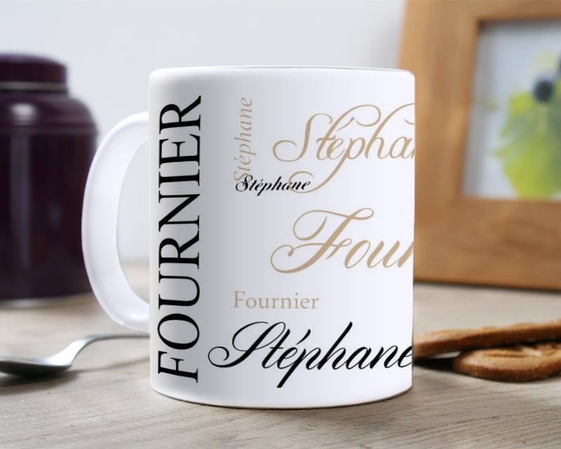 Mug personnalisé - Signature Taupe