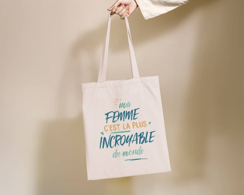 Tote bag personnalisé - Femme la plus...