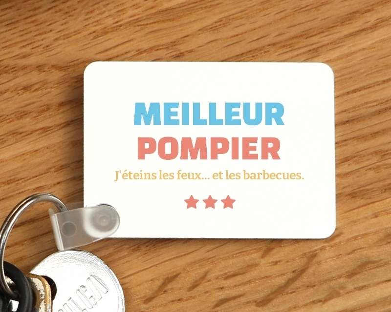 Porte-clés personnalisable - Meilleur Pompier