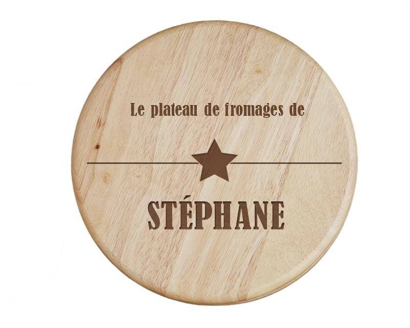 Set à fromage personnalisé pour un Stéphane