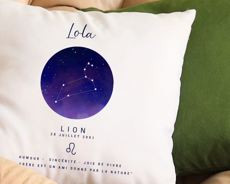 Coussin personnalisé Constellation - Lion