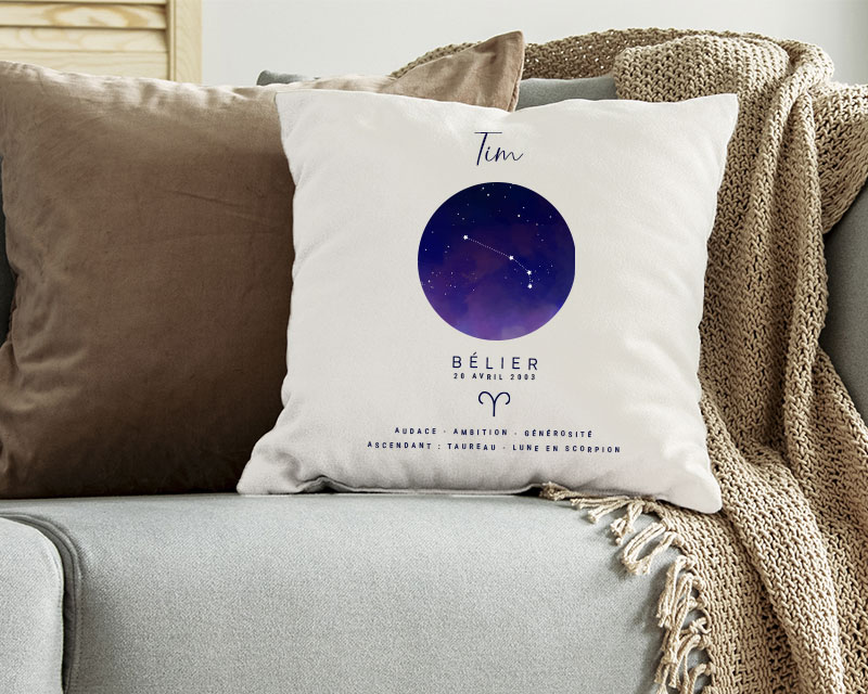 Coussin personnalisé Constellation - Bélier