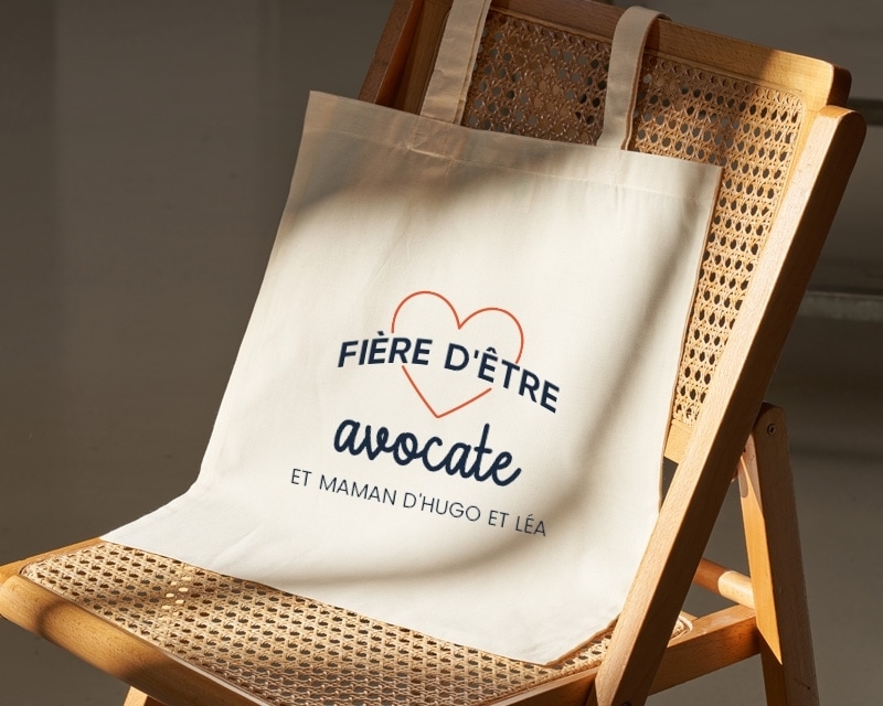 Tote bag personnalisable - Fière d'être avocate