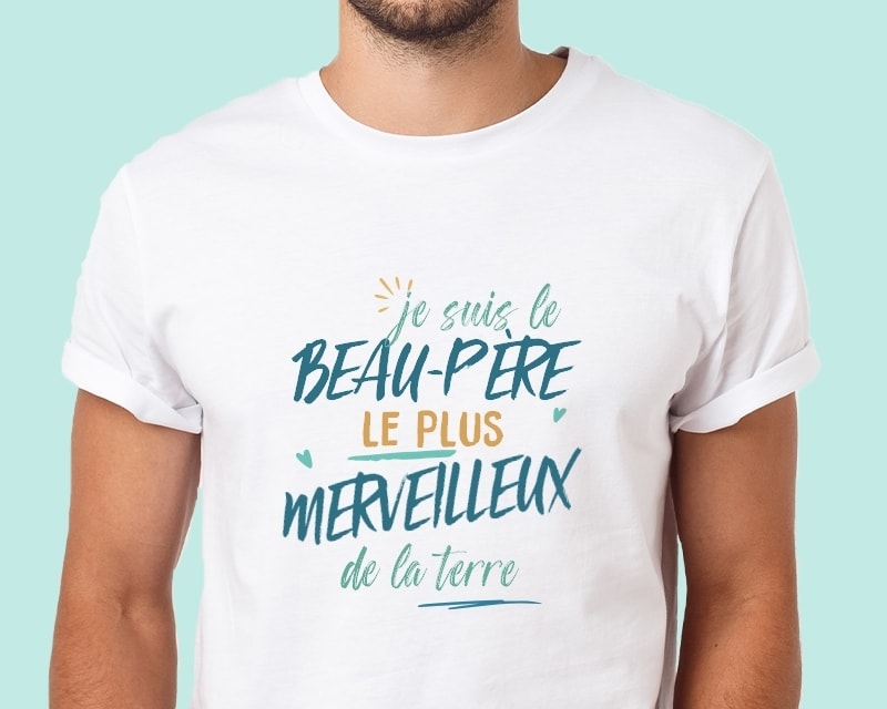 T-Shirt homme personnalisé : Beau-Père le plus...