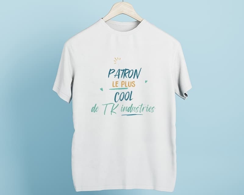 T-Shirt homme personnalisé : Patron le plus...