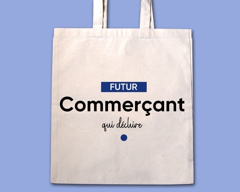 Tote bag personnalisable - Futur commerçant