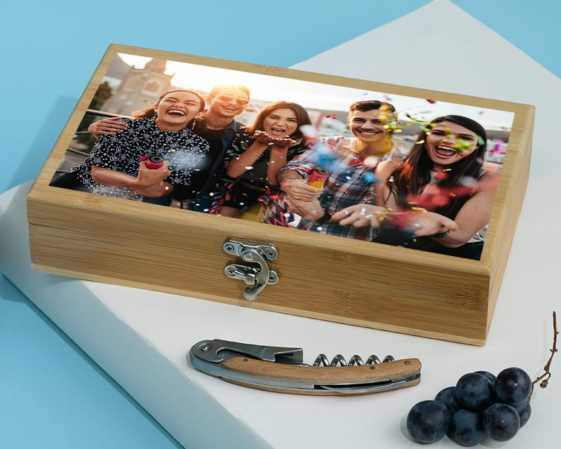 Coffret sommelier personnalisé - 5 accessoires - Photo