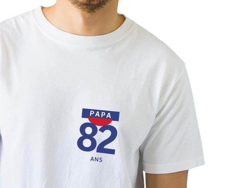 T-shirt blanc homme pastis papa 82 ans