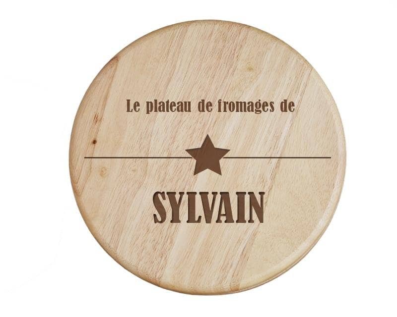 Set à fromage personnalisé pour un Sylvain