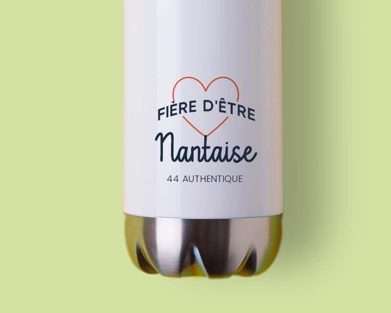 Gourde personnalisable - Fière d'être Nantaise