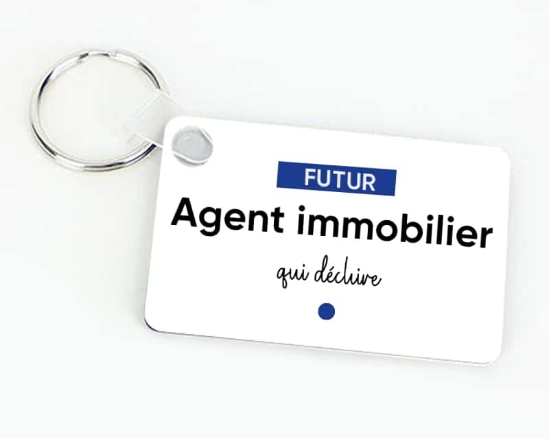 Porte-clés personnalisé - Futur agent immobilier