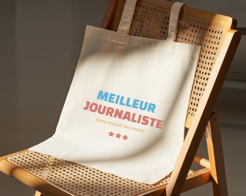 Tote bag personnalisable - Meilleur Journaliste