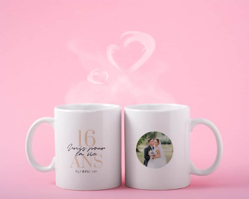 Mug personnalisé anniversaire de mariage - Noces de Saphir