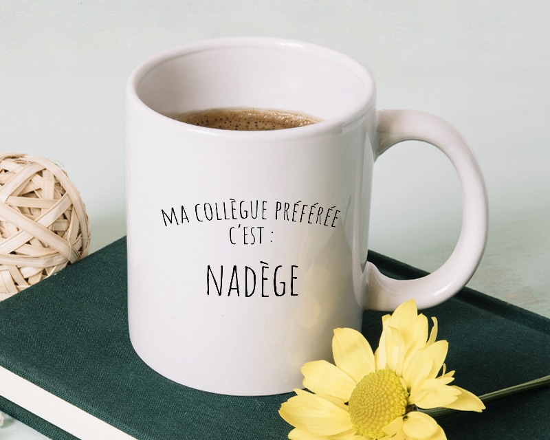 Mug personnalisé prénom - Collègue Préféré