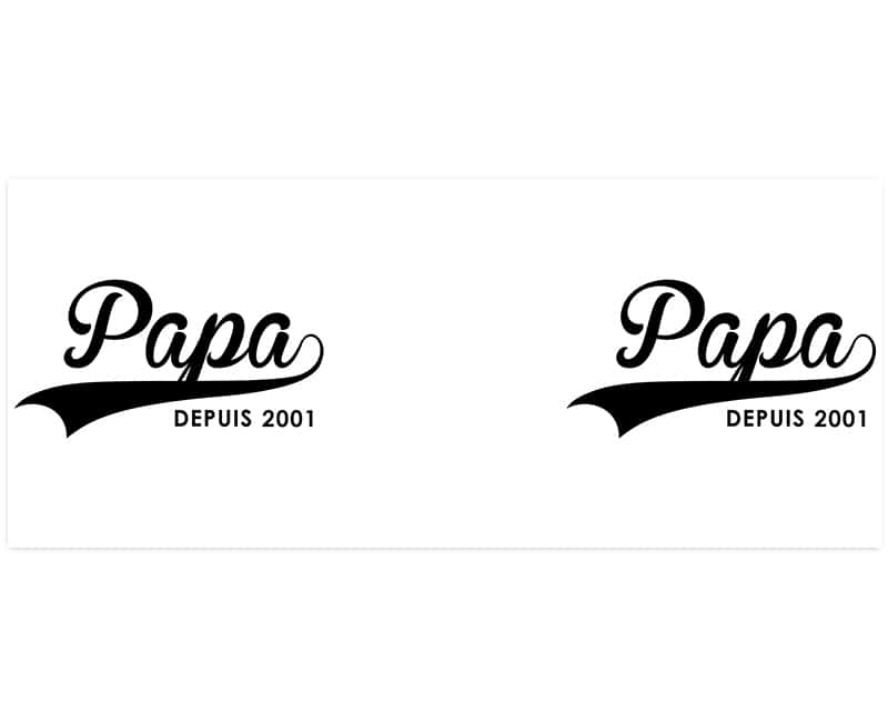 Mug personnalisé - Papa Depuis