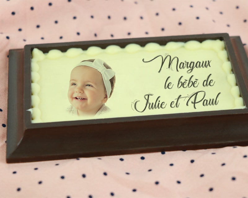 Tableau photo Personnalisable en chocolat