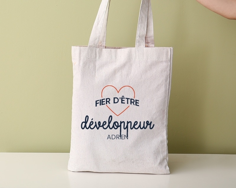 Tote bag personnalisable - Fier d'être développeur