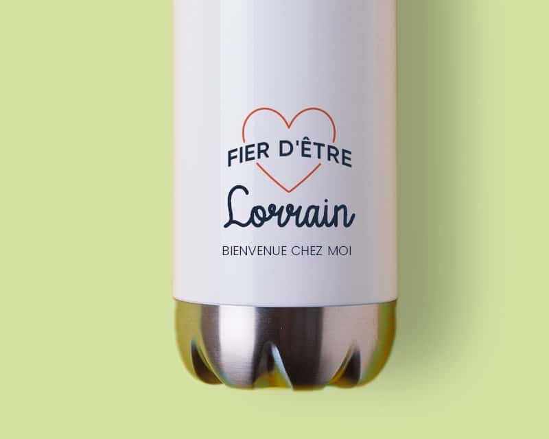 Gourde personnalisable - Fier d'être Lorrain