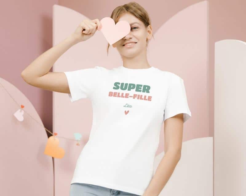 Tee shirt personnalisé femme - Super Belle-Fille