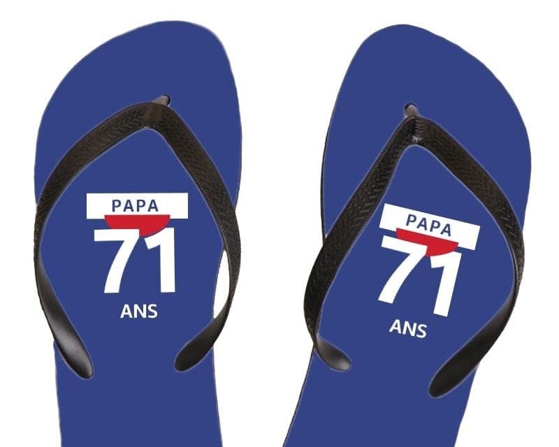 Tongs pastis  papa 71 ans