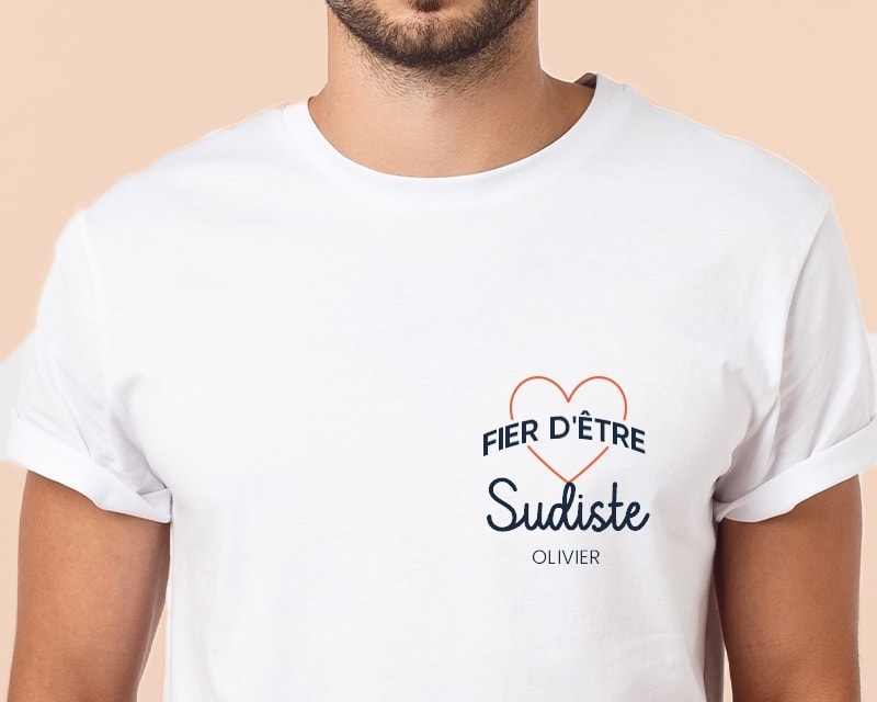 Tee shirt personnalisé homme - Fier d'être Sudiste