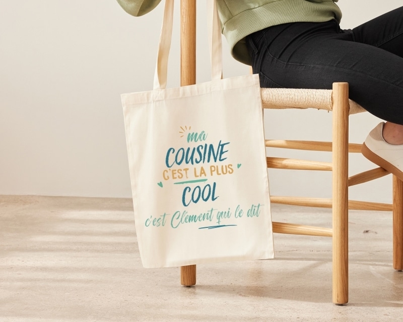 Tote bag personnalisé - Cousine la plus...