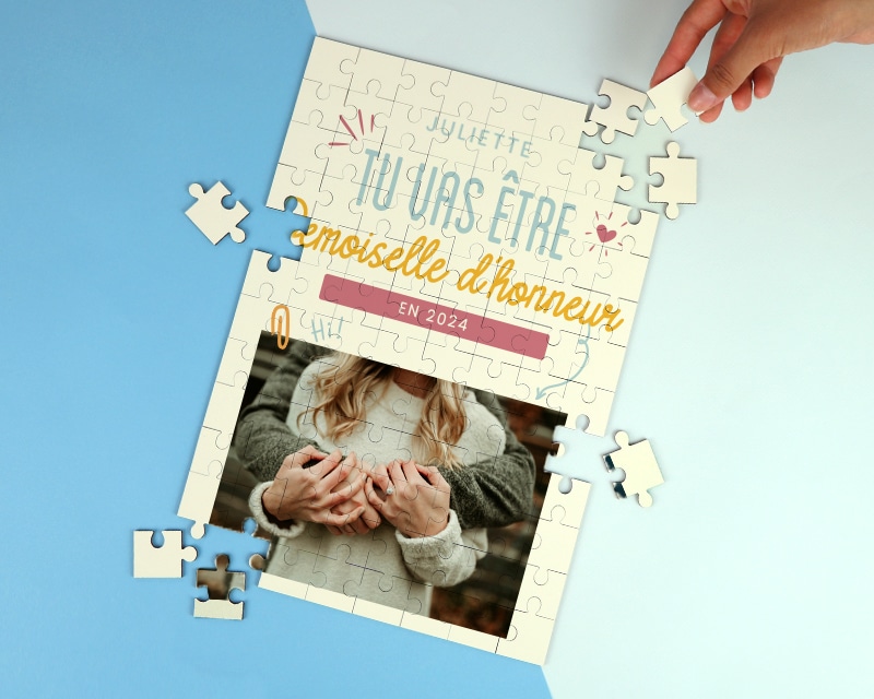 Puzzle personnalisable - Tu vas être demoiselle d'honneur