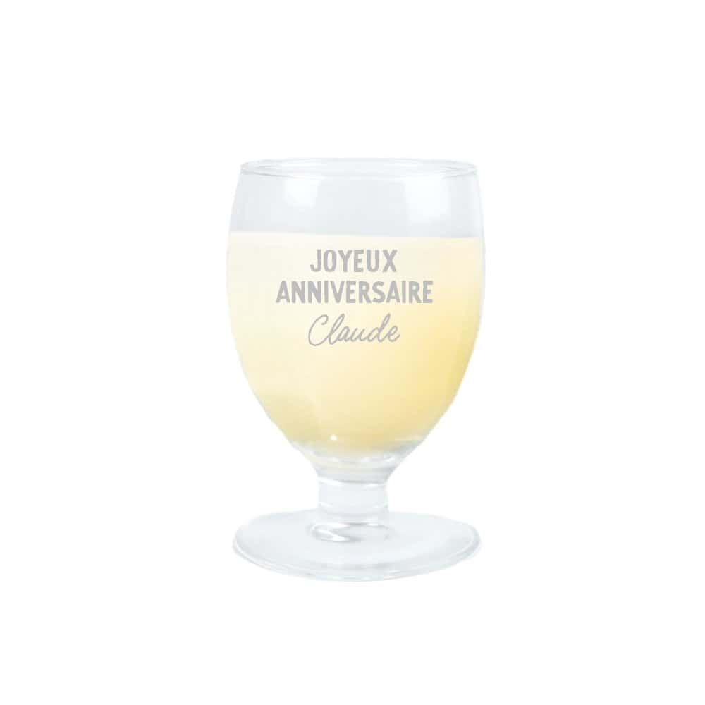 Verre à ricard ballon personnalisé pour un Claude